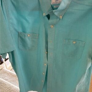Southern Tide Aqua Casual Button-Down Shirt